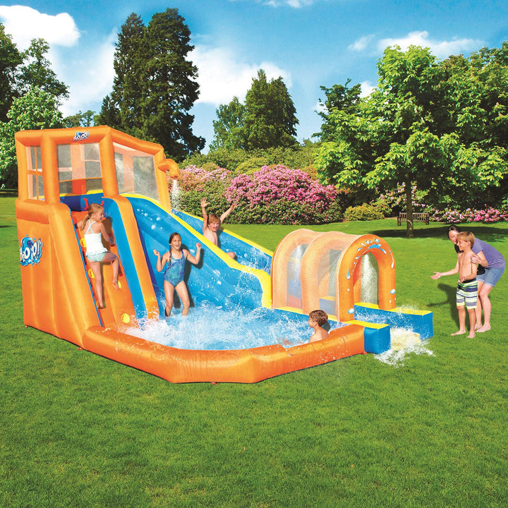 Bestway H2OGO! Hurricane Tunnel Blast Inflatable Kids Water Park Pool with Slide - VMInnovations