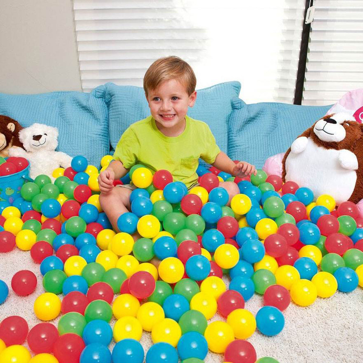 Bestway Fisher-Price Small Plastic Multi-Colored Play Ball Pit Balls, 250 Count