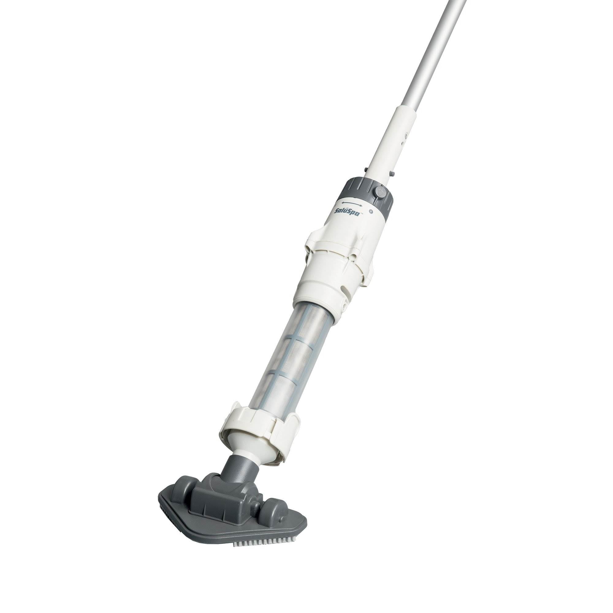 Lay-Z-Spa 5 Ft. Rechargeable Underwater Pool Pond Vacuum w/ Pivoting Head, White