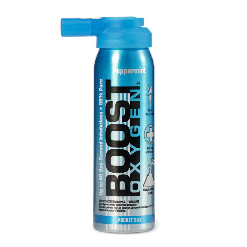 Boost Oxygen 10 & 2 Liter Natural Portable Pure Canned Oxygen Canister (5 Pack)