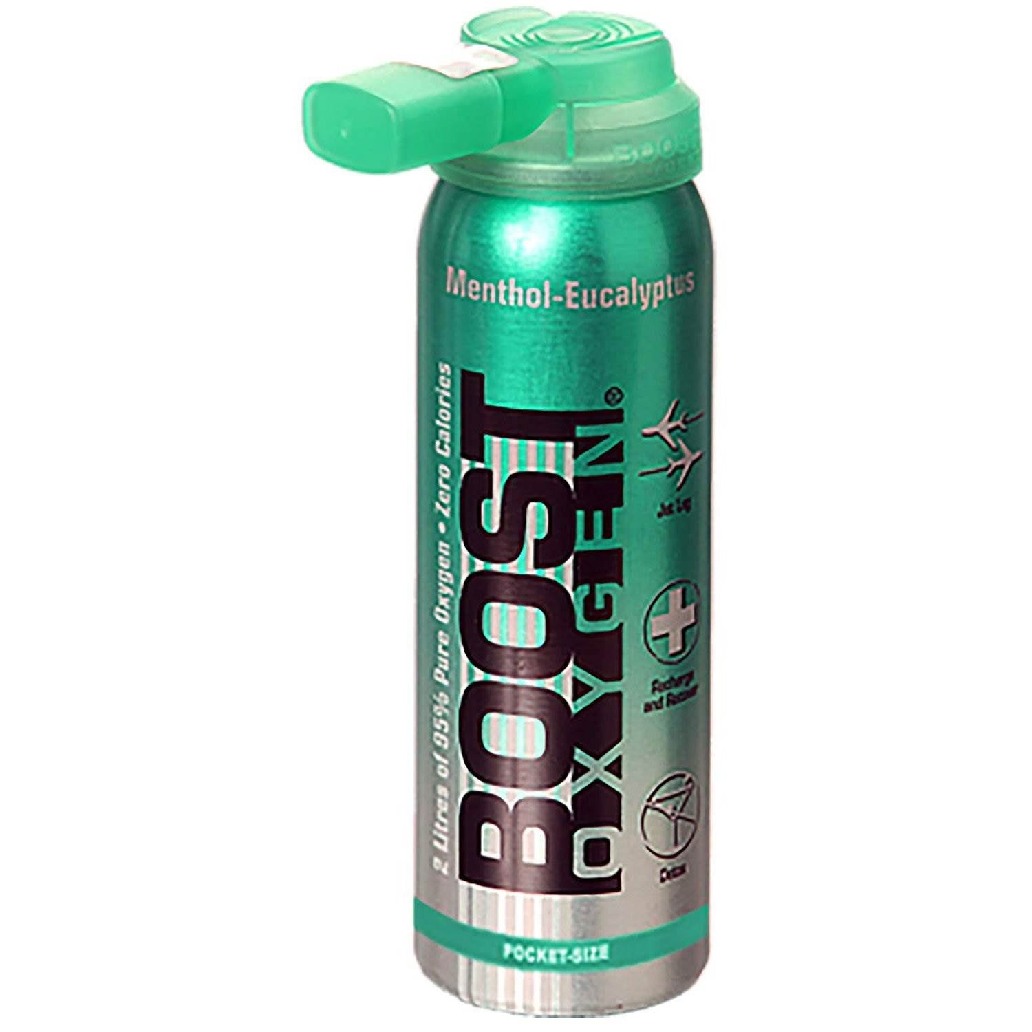 Boost Oxygen Natural Oxygen Canister, Menthol Eucalyptus 2, 5, and 10 L (3 Pack) - VMInnovations