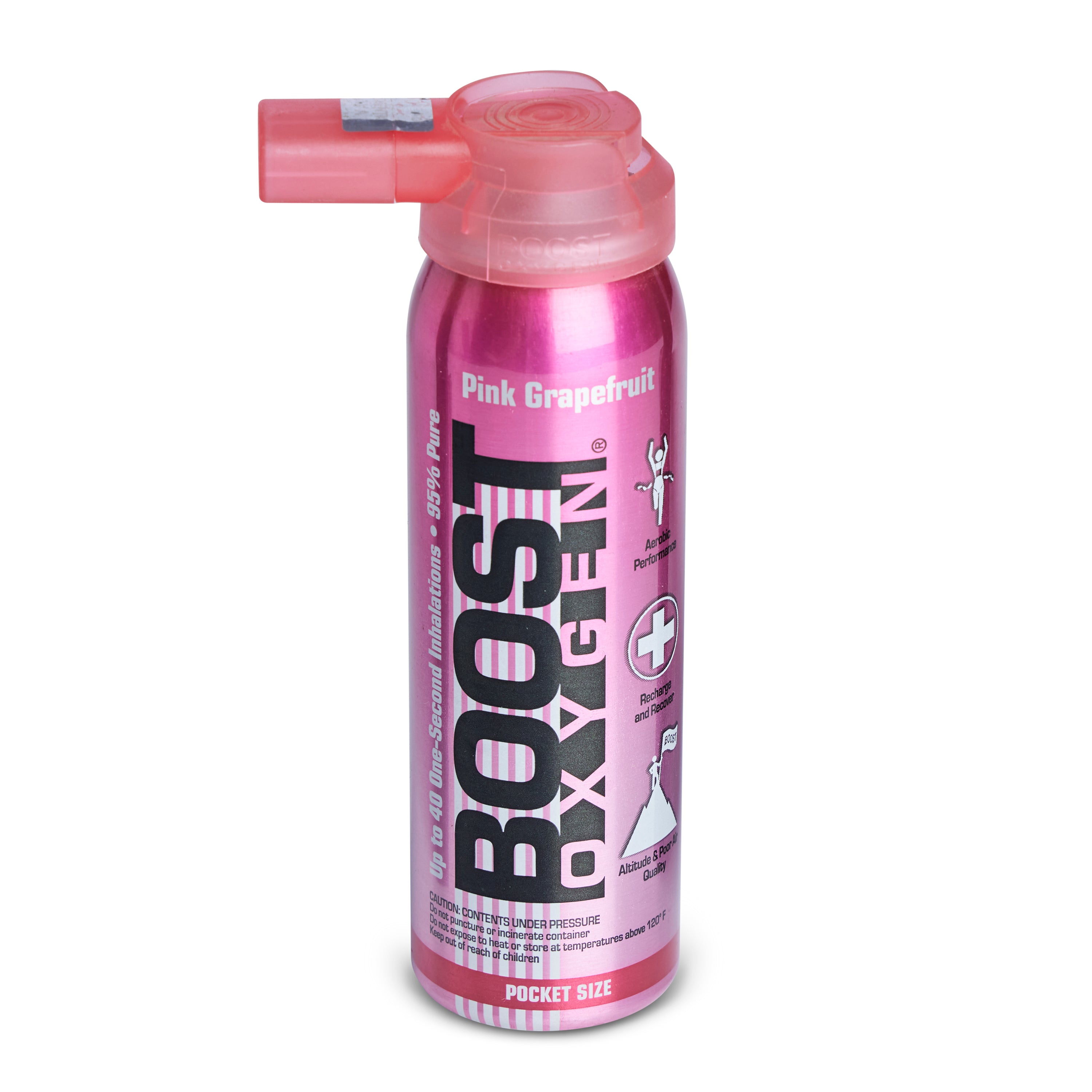 Boost Oxygen Natural Oxygen Canister, Pink Grapefruit, 2, 5 & 10 Liter (3 Pack) - VMInnovations