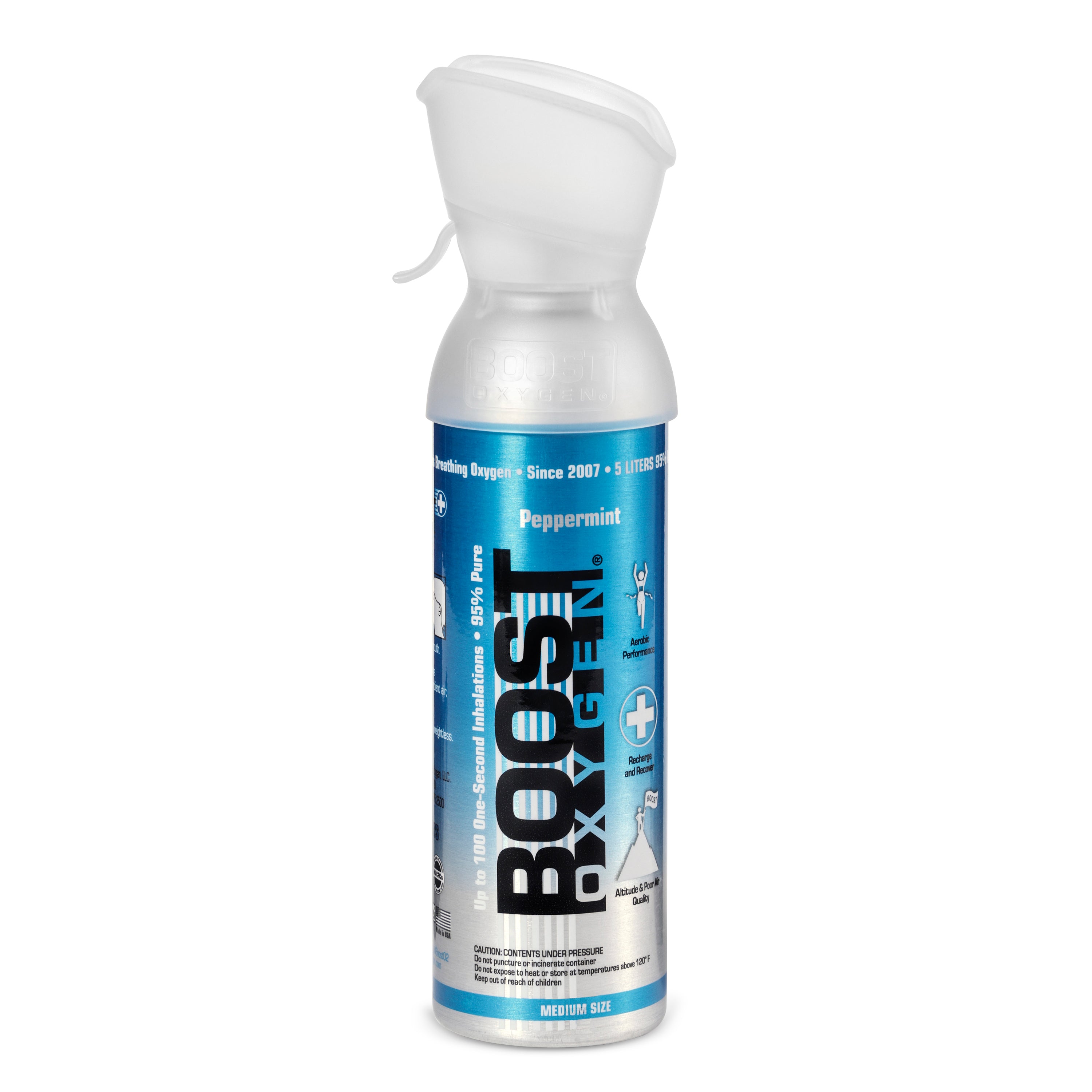 Boost Oxygen Natural Oxygen Canister, Peppermint, 2, 5, and 10 Liter (3 Pack) - VMInnovations