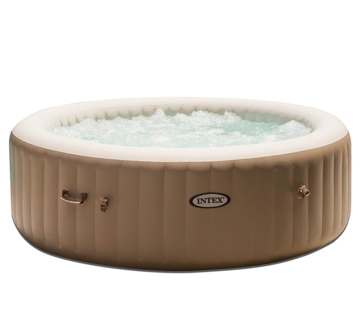 Intex Pure Spa 6-Person Inflatable Portable Bubble Jet Hot Tub with Chemical Kit