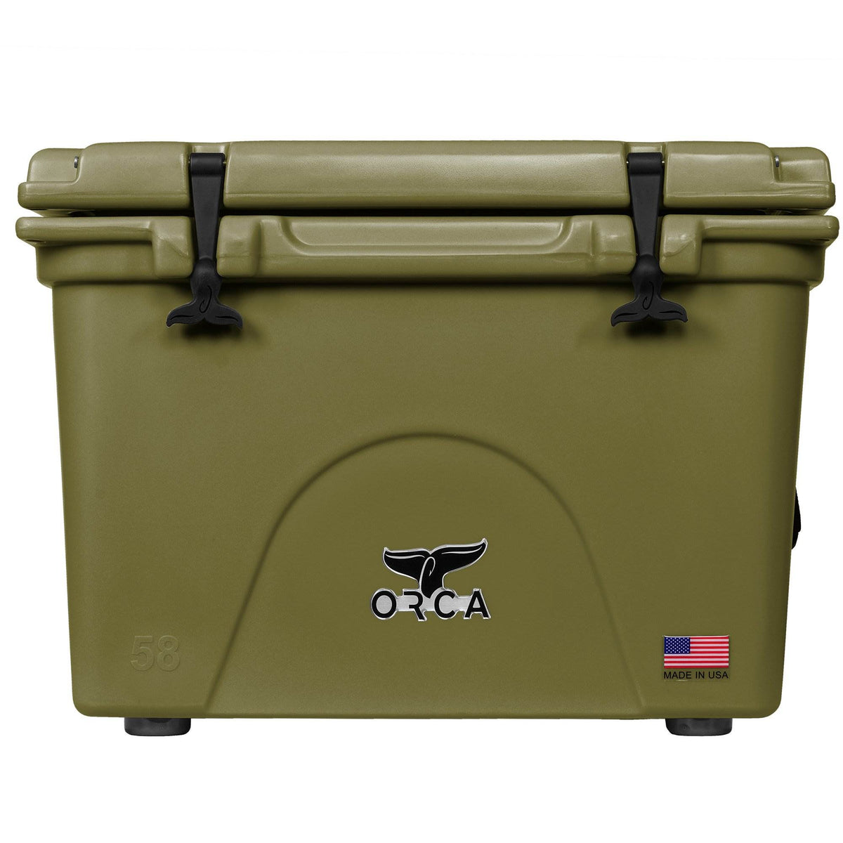 Orca 58 Quart 72 Can Roto Molded Insulated Ice Cooler, Green (Open Box)