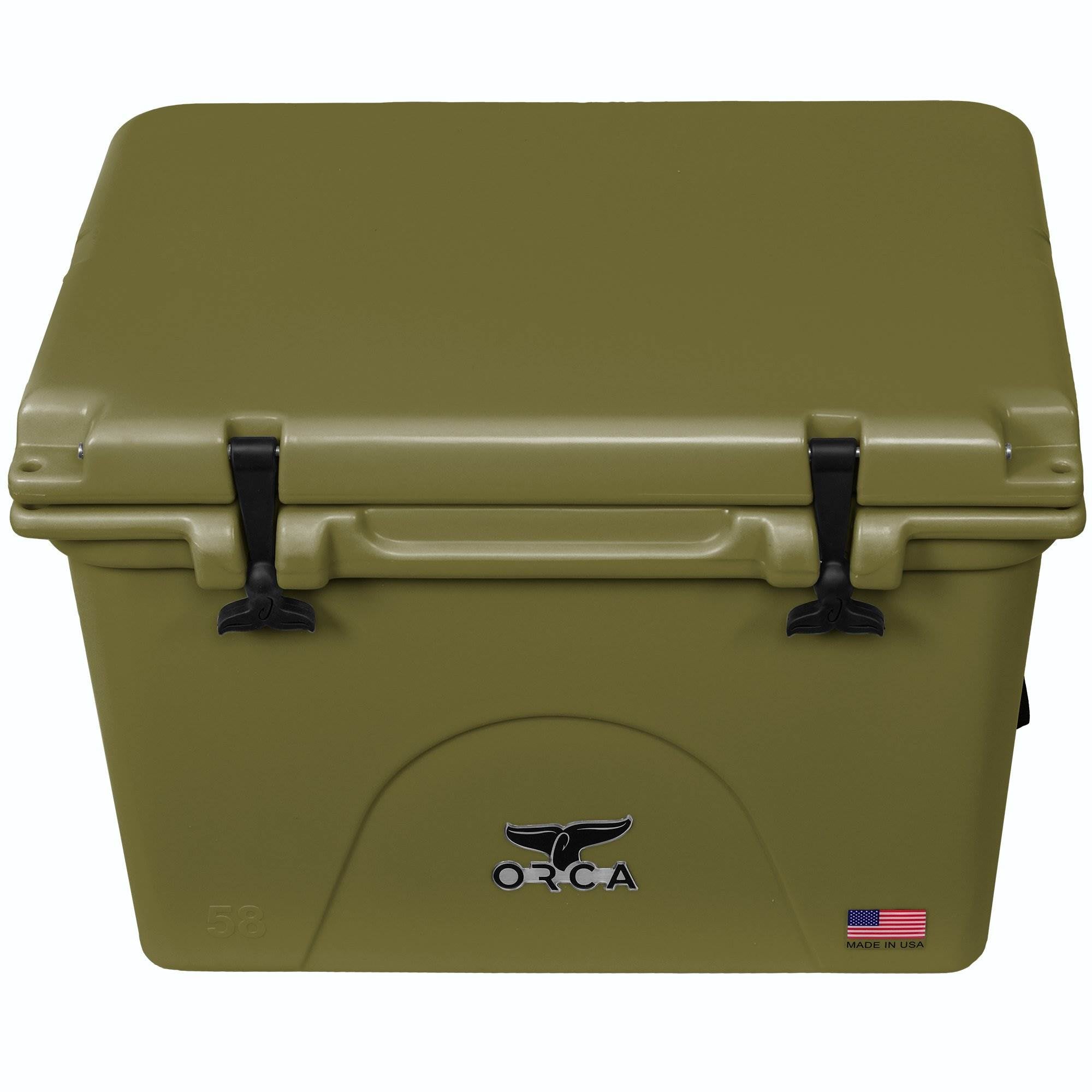 Orca 58 Quart 72 Can Roto Molded Insulated Ice Cooler, Green (Open Box)