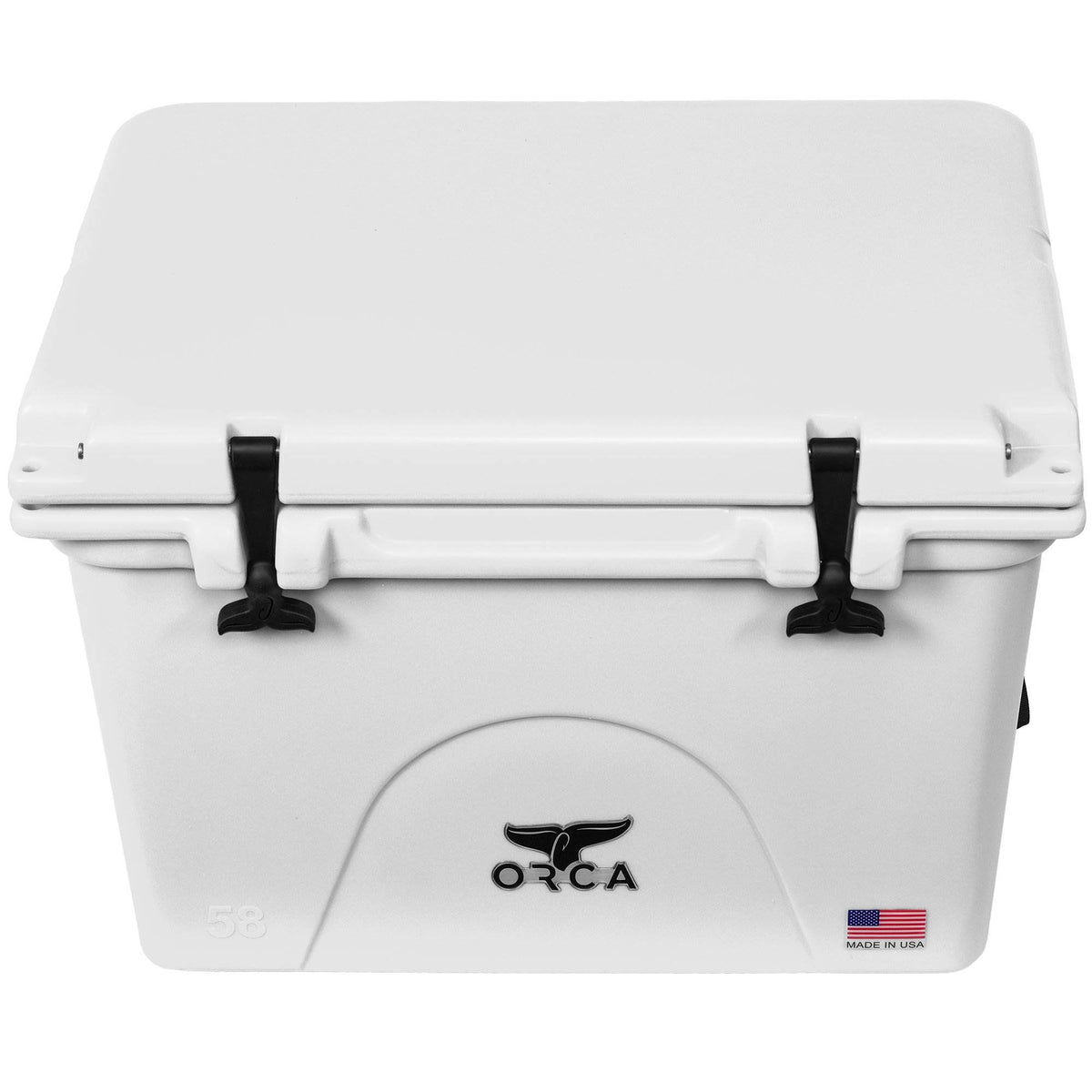 Orca 58 Quart 72 Can Roto Molded Insulated Ice Cooler, White (Open Box)