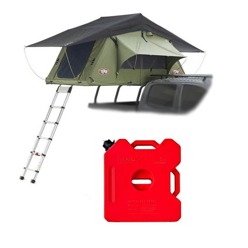 Tepui Kukenam Ruggedized Sky 3 Person Roof Top Tent & 3 Gallon Gas Container