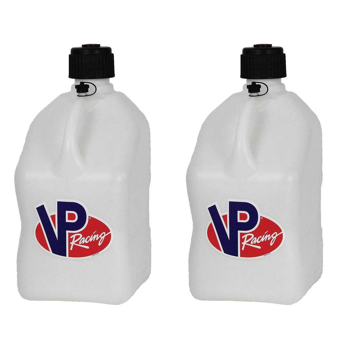 VP Racing Motorsport 5.5 Gallon Plastic Utility Jugs, White (2 Pack)
