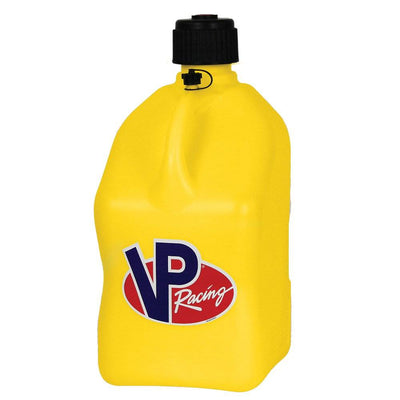 VP Racing Motorsport 5.5 Gal Square Plastic Utility Jugs, Yellow (4 Pack)