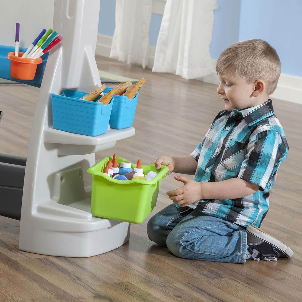 Step2 Jumbo Oversized Whiteboard and Chalkboard Art Easel for Kids (Open Box)