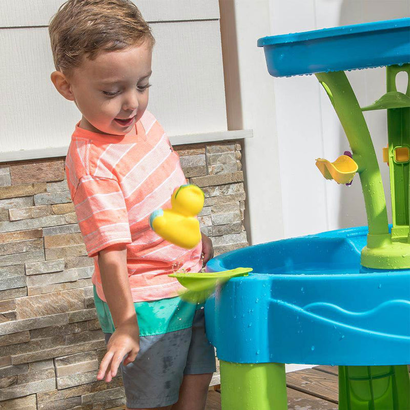 Step2 Durable Plastic Toddler Summer Showers Splash Tower Water Table (Open Box)