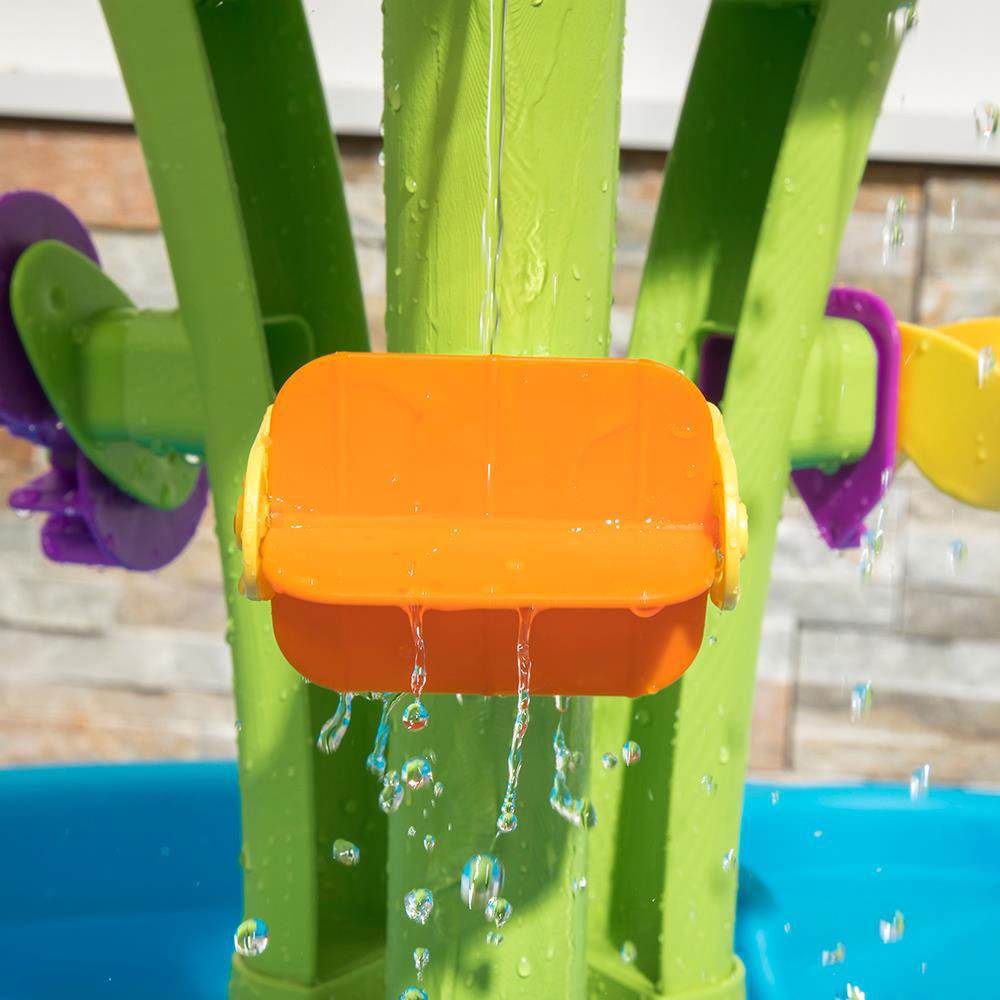 Step2 Durable Plastic Toddler Summer Showers Splash Tower Water Table (Open Box) - VMInnovations