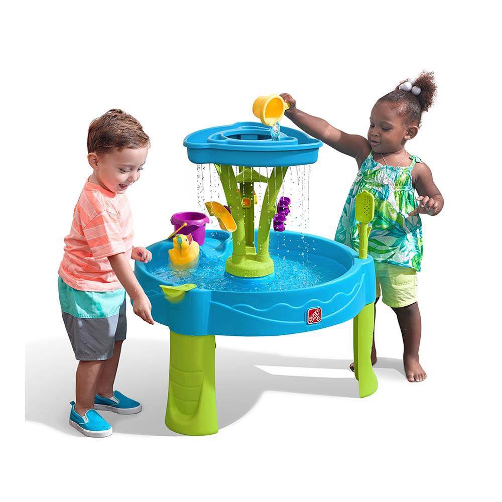 Step2 Durable Plastic Toddler Summer Showers Splash Tower Water Table (Open Box) - VMInnovations