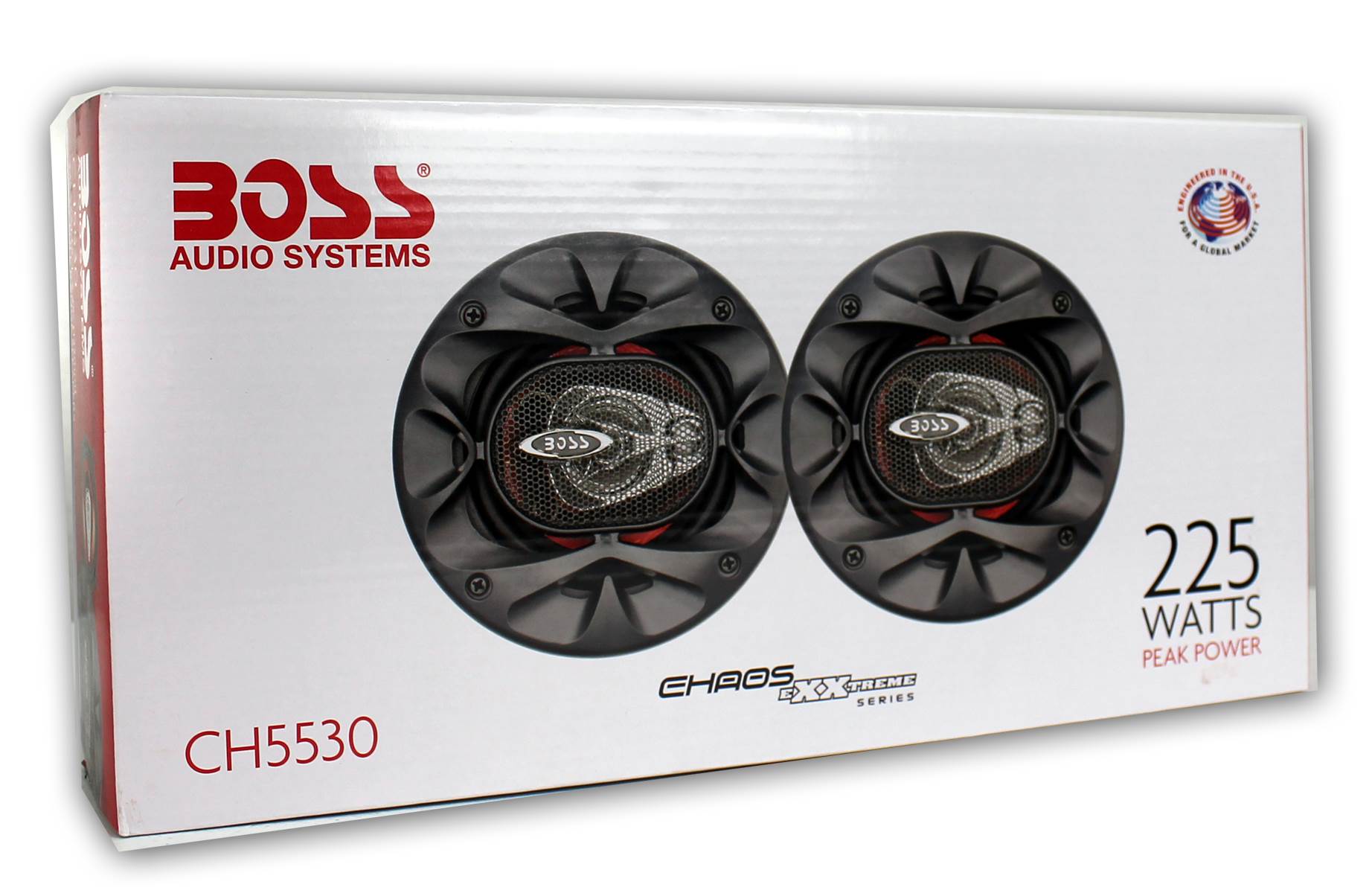 BOSS Audio 5.25" 3-Way 225W Car Audio Coaxial Speakers Stereo Red (4 Pair) - VMInnovations