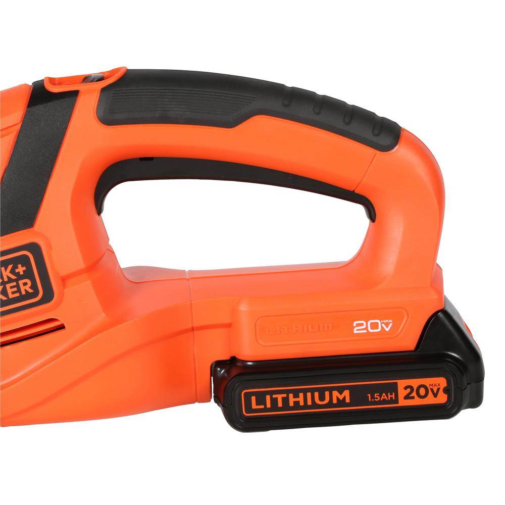 Black and Decker 22 Inch 20 Volt Lithium Ion Battery Powered Hedge Trimmer