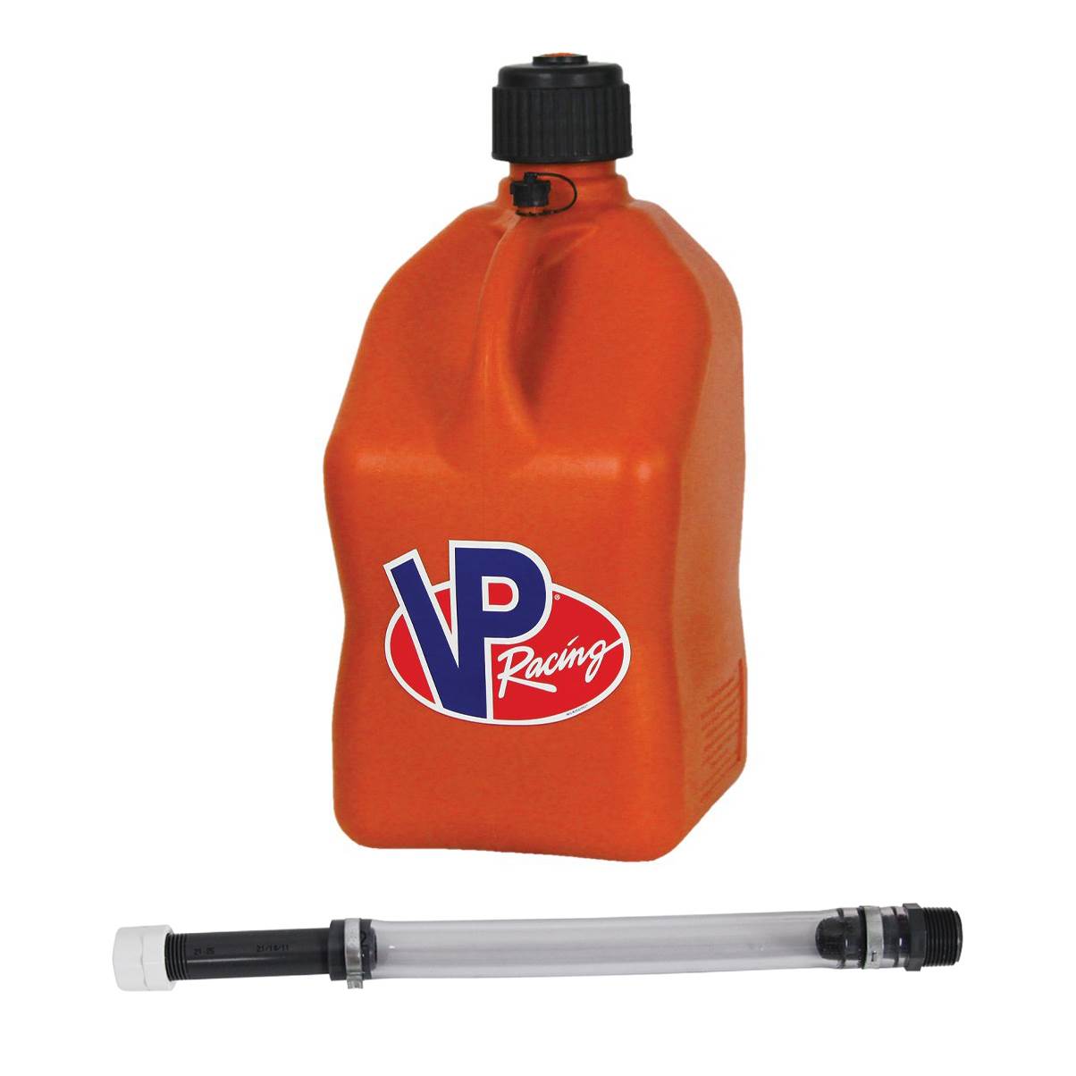 VP Racing 5.5 Gal Motorsport Plastic Utility Jug and 14 Inch Hose, Orange - VMInnovations