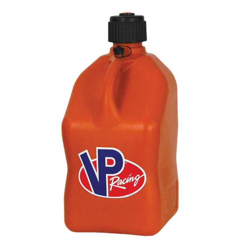 VP Racing 5.5 Gallon Utility Jugs w/ Deluxe Filler Hoses, Orange (4 Pack)