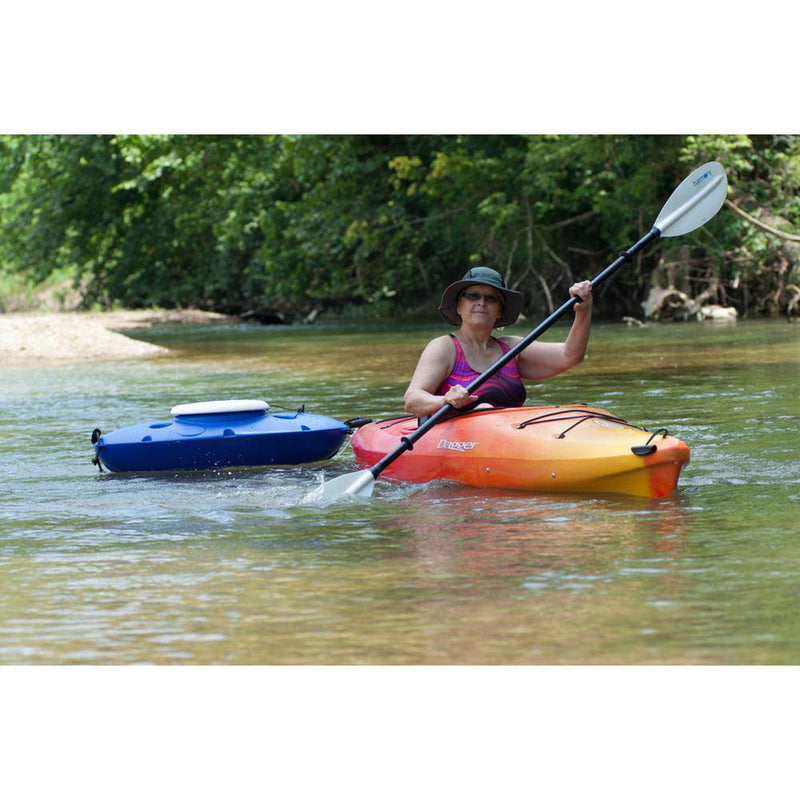 CreekKooler 30 Qt Floating Insulated Beverage Cooler Pull Behind Kayak, Yellow