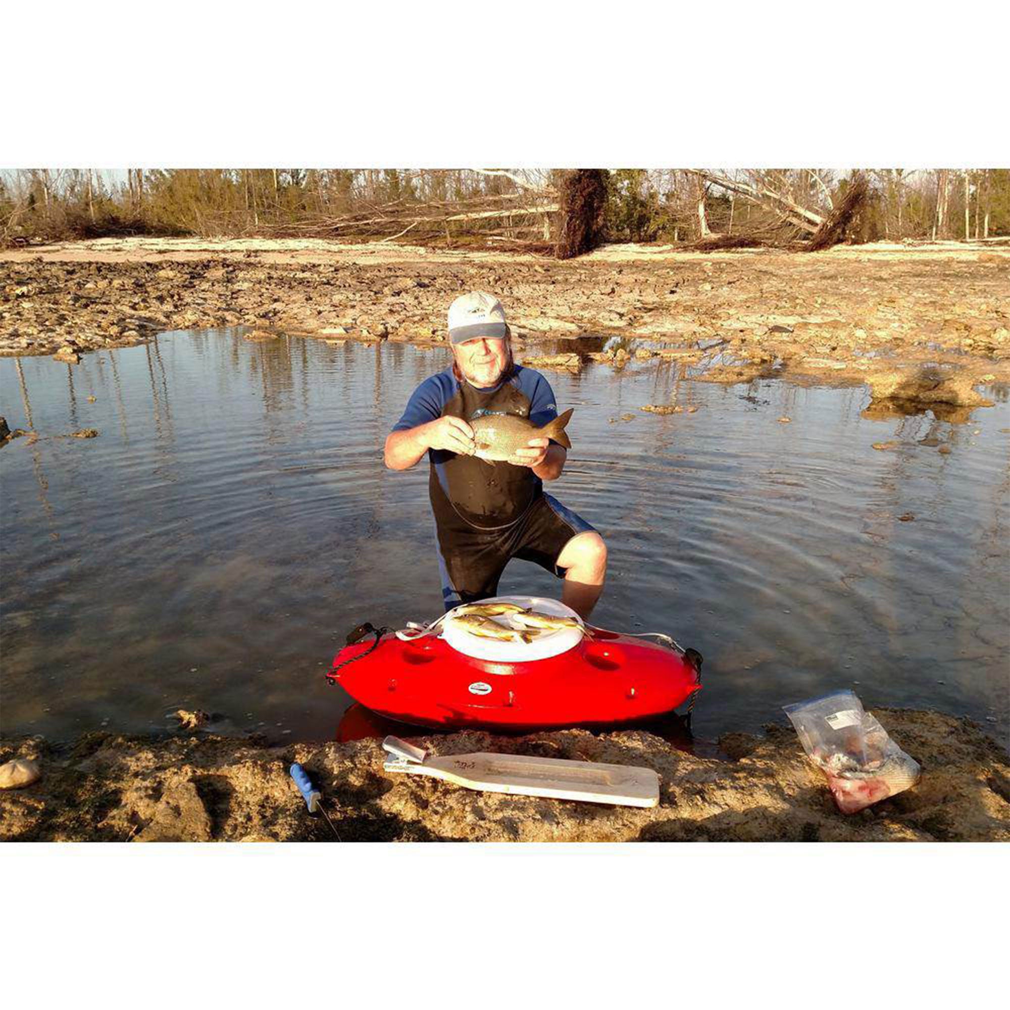CreekKooler Kayak or Canoe River Floating Beverage & Food Storing Cooler (Used) - VMInnovations