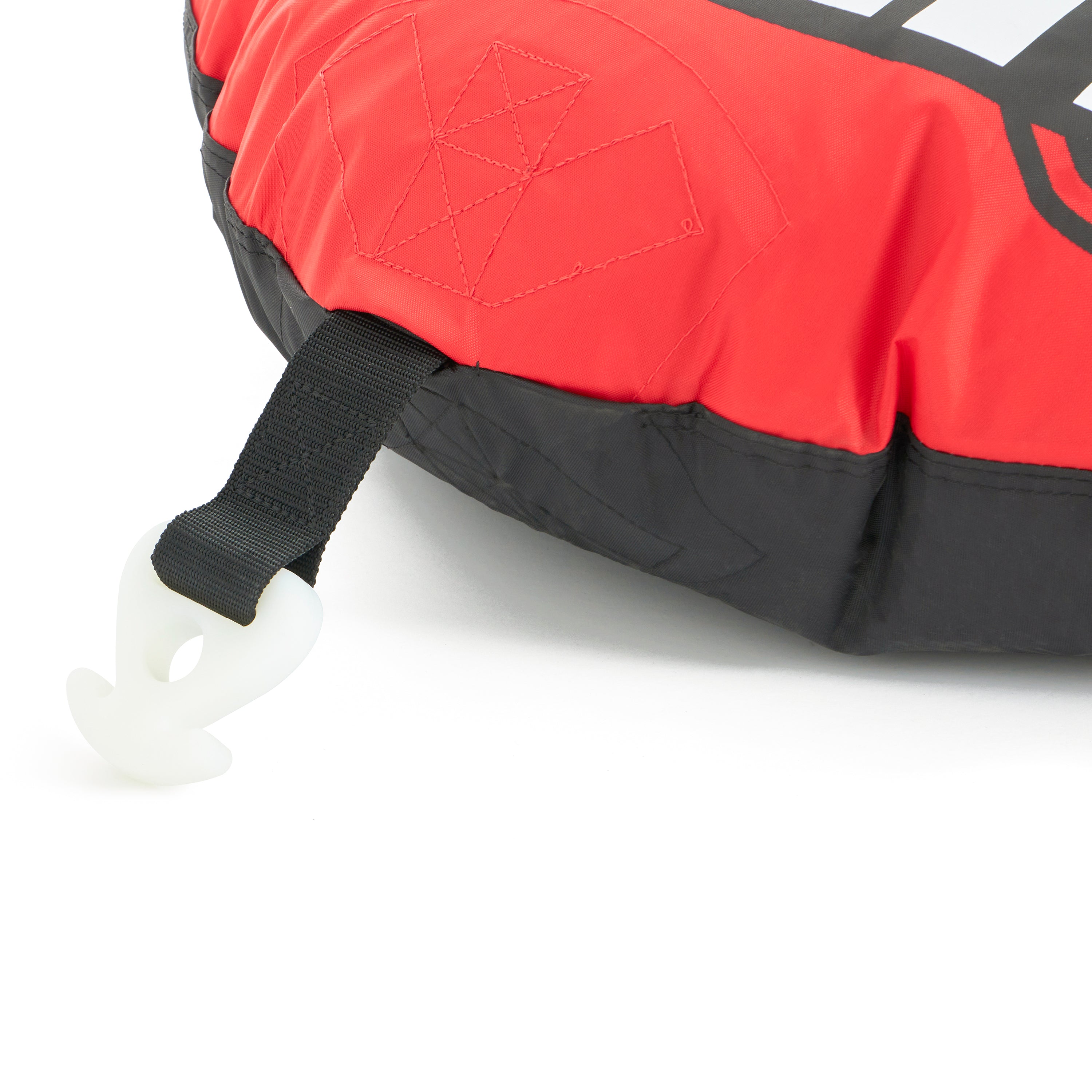 Airhead Mach 1 Inflatable Single Rider Towable Lake Ocean Water Tube Float, Red - VMInnovations