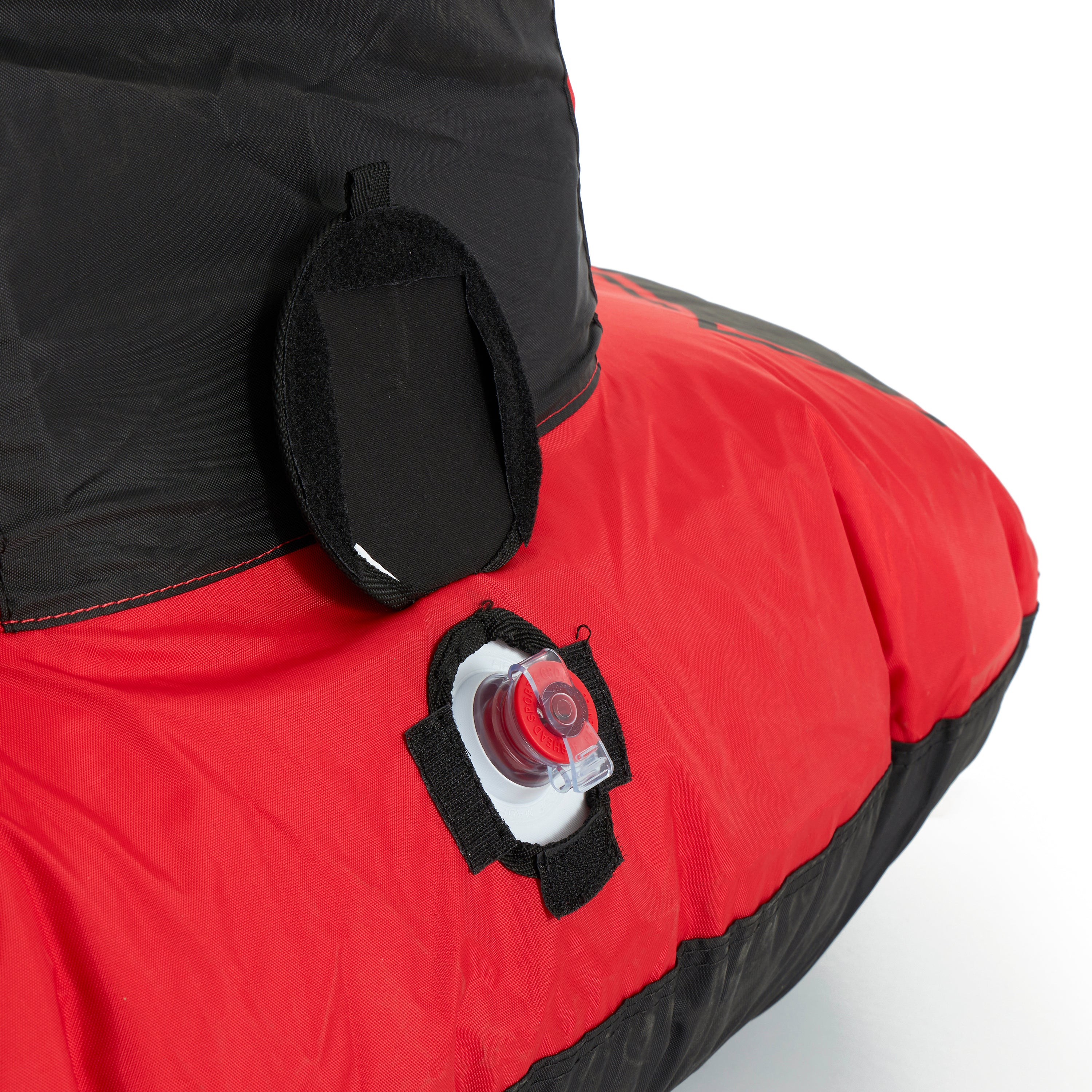 Airhead Mach 1 Inflatable Single Rider Towable Lake Ocean Water Tube Float, Red - VMInnovations