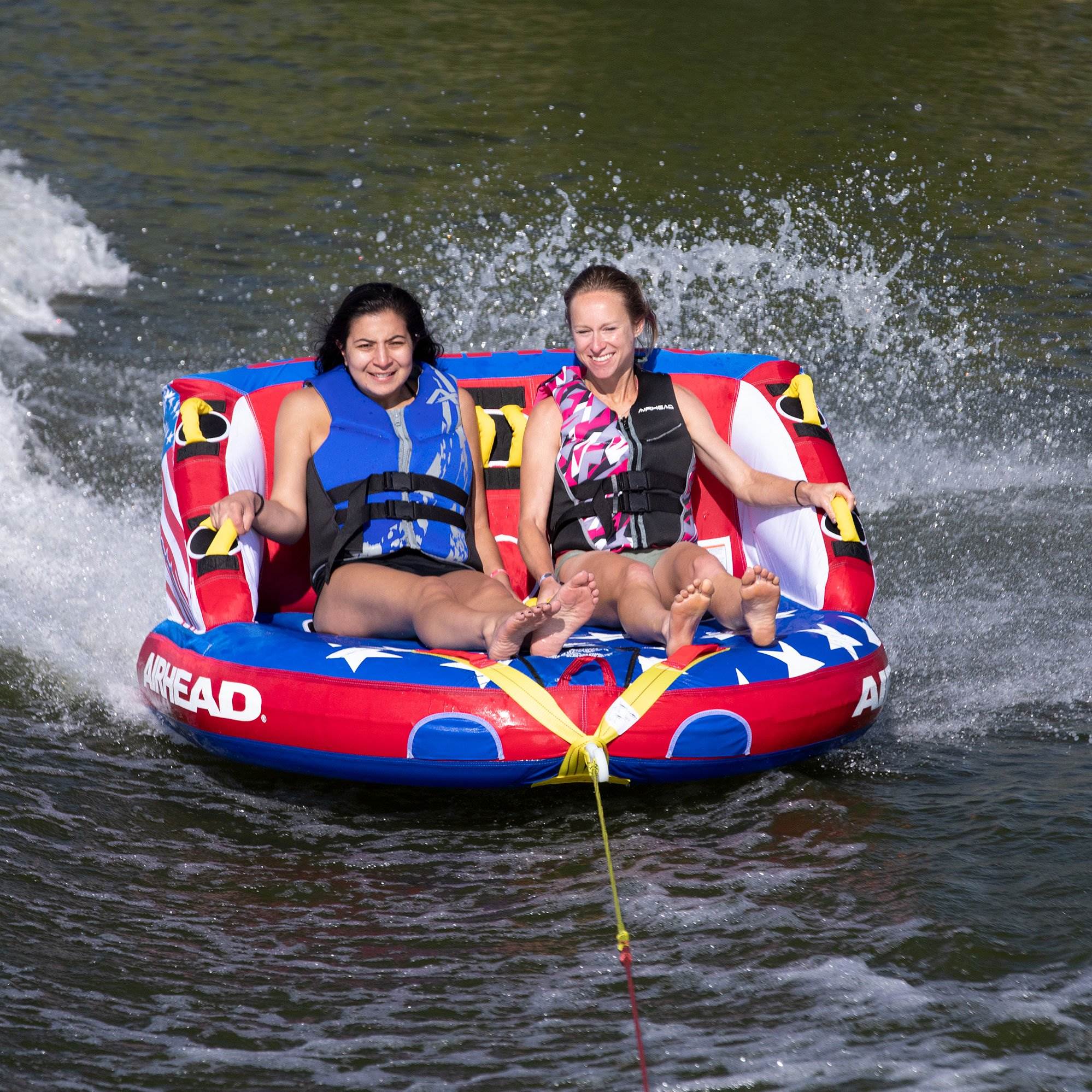 Airhead Patriot 2 Person Towable Kwik Connect Chariot Style Reversible (Used) - VMInnovations