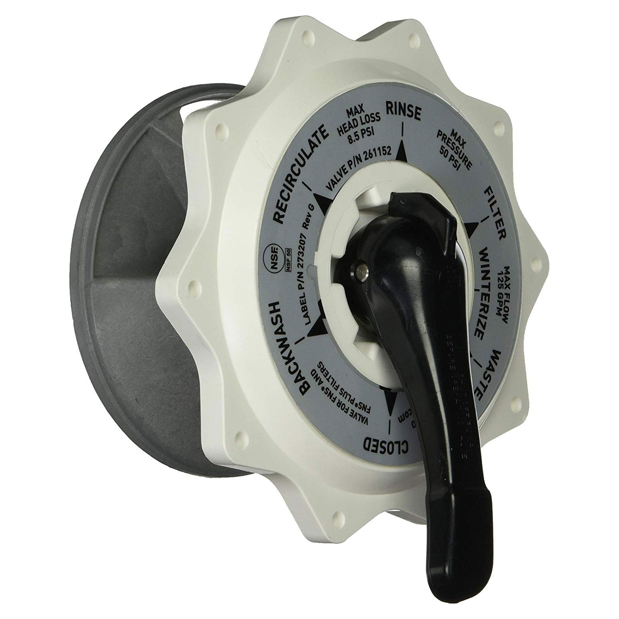 Pentair 270067 Hiflow 2 Inch Top Valve Assembly Replacement for Top and Side (Refurbished)
