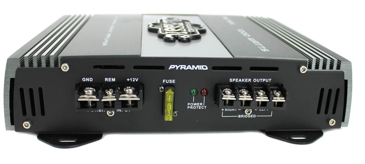 Pyramid 1000W 2 Channel Car Audio Amplifier Power Amp MOSFET 2 Ohm (Used) - VMInnovations