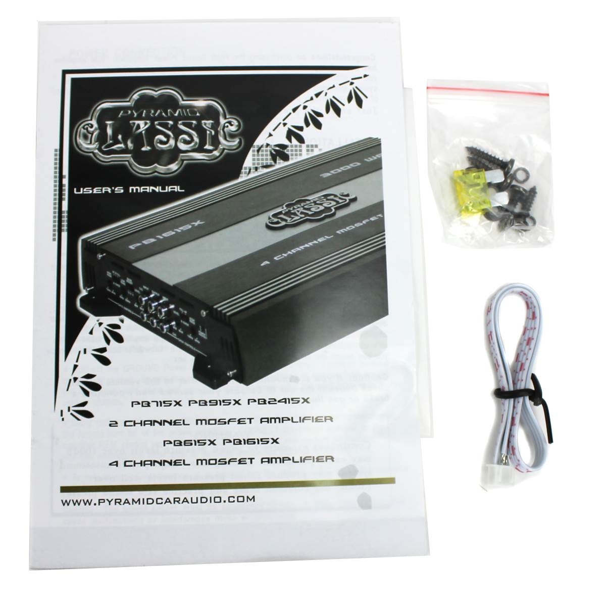 Pyramid 1000W 2 Channel Car Audio Amplifier Power Amp MOSFET 2 Ohm (For Parts) - VMInnovations