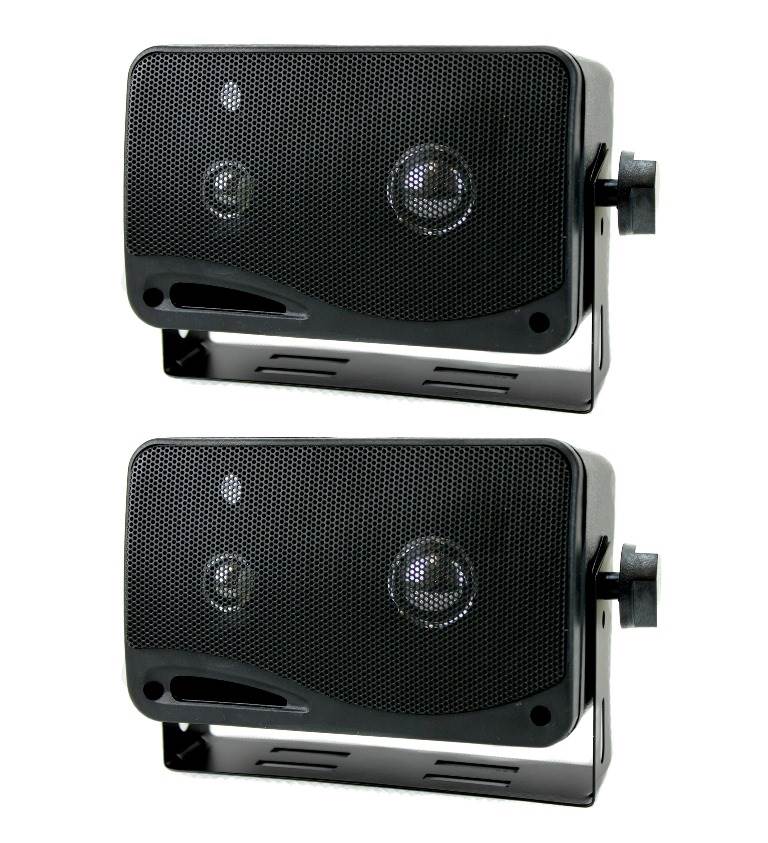 PYRAMID 2022SX 3.75" 200W 3-Way Car Audio Mini Box Car/Home Speakers (Used)