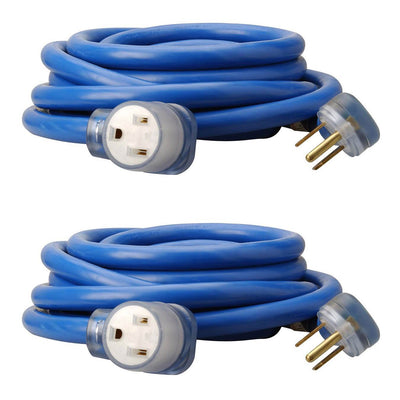 Southwire 25 Ft STW Weather Resistant Electrical Extension Service Cord (2 Pack)