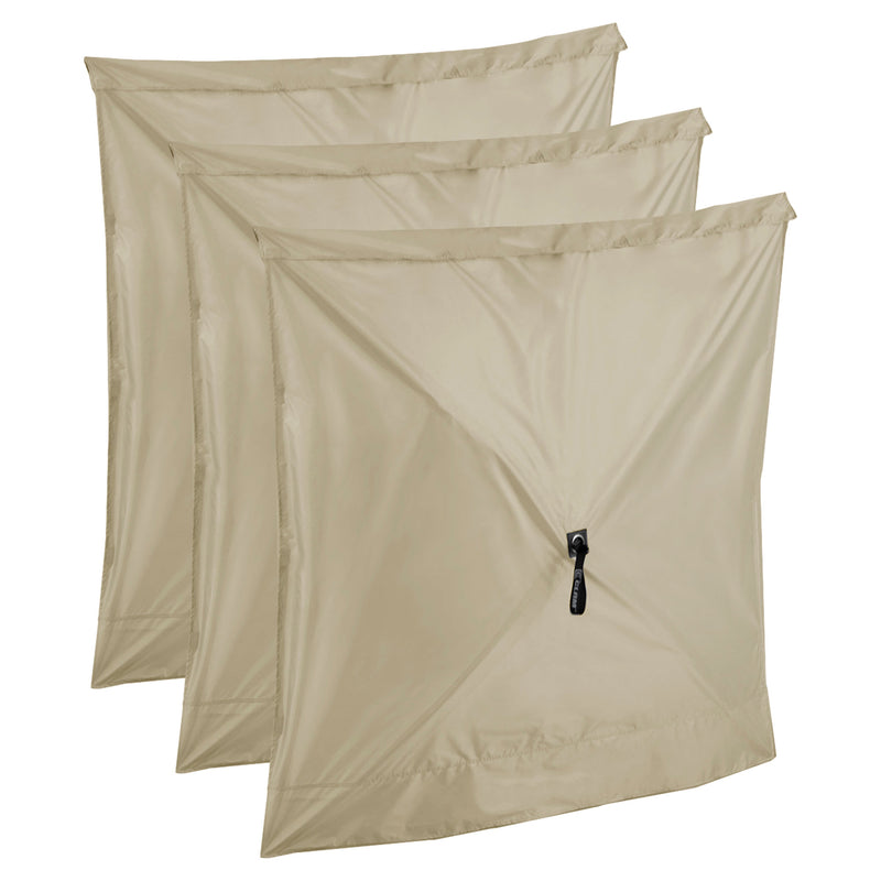 Clam Quick Set Screen Hub Tan Fabric Wind & Sun Panels Accessory Only (6 Pack)