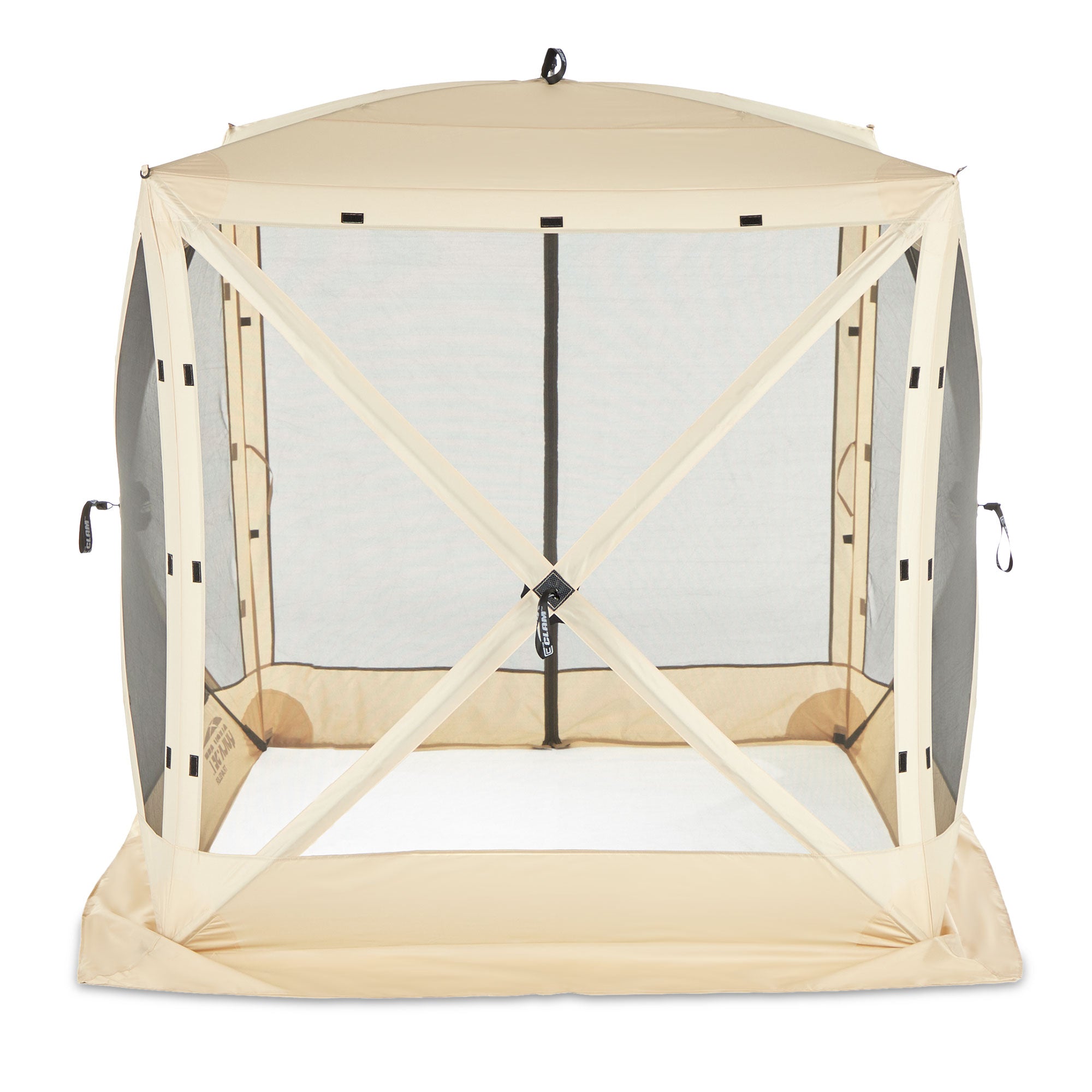 Traveler Portable Camping Gazebo Canopy Shelter, Tan (Open Box) - VMInnovations