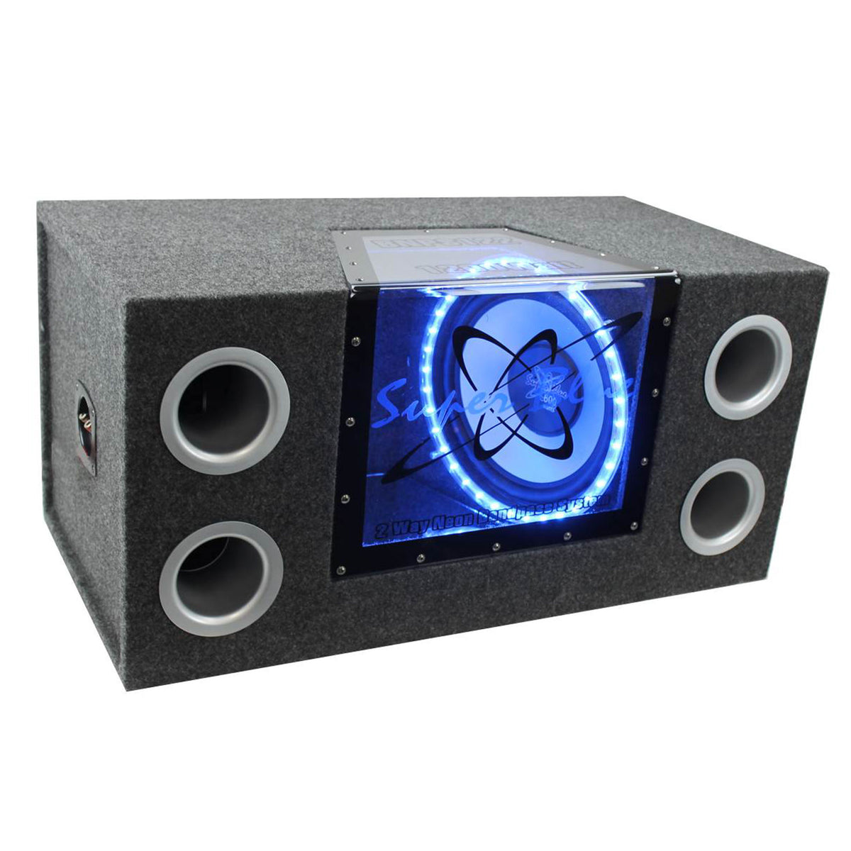 PYRAMID 12"1200W Car Audio Sub Box Subwoofer Bandpass Box Subs (Refurbished)
