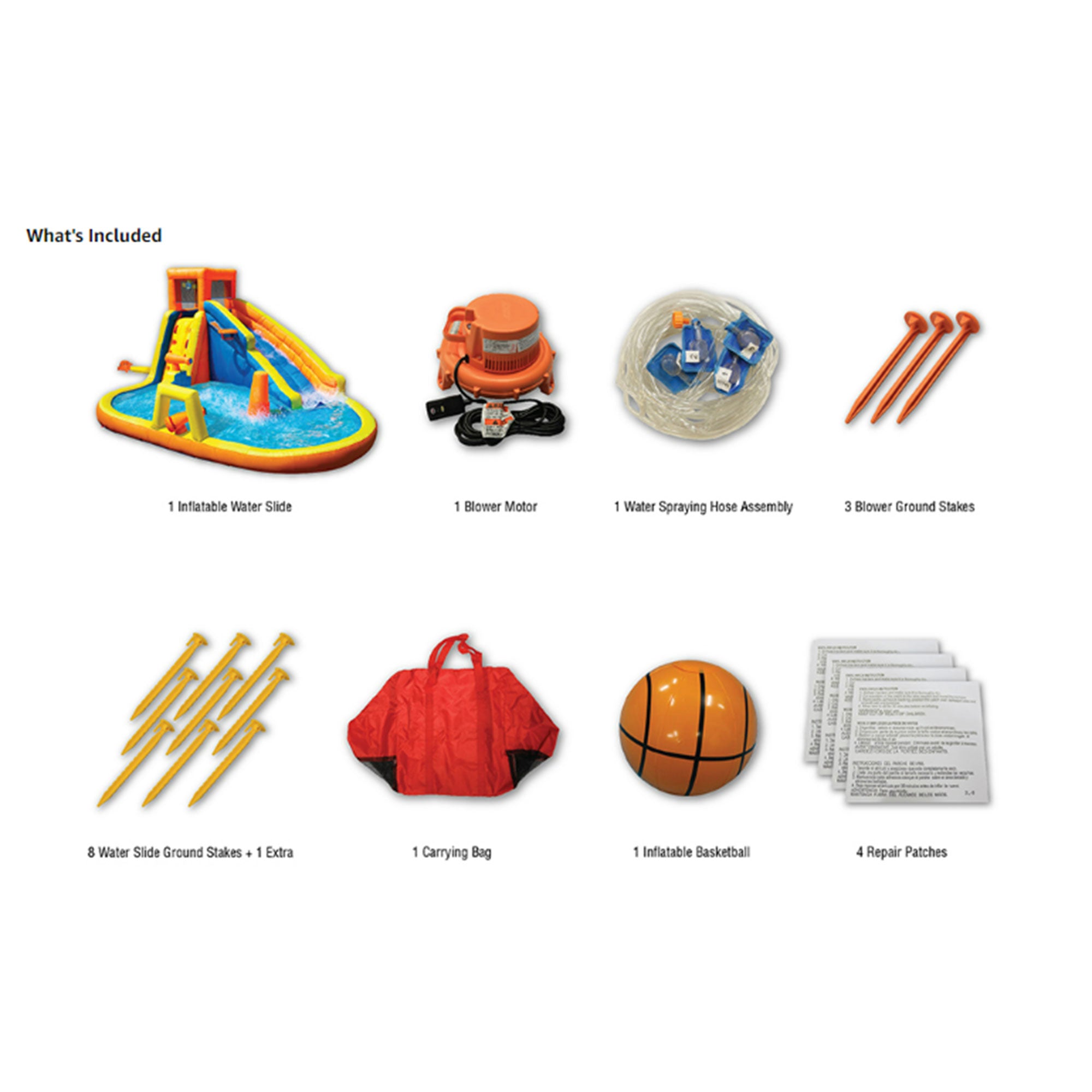 Banzai Inflatable Battle Blast Adventure Park with Motor and Battle Bop Combo - VMInnovations