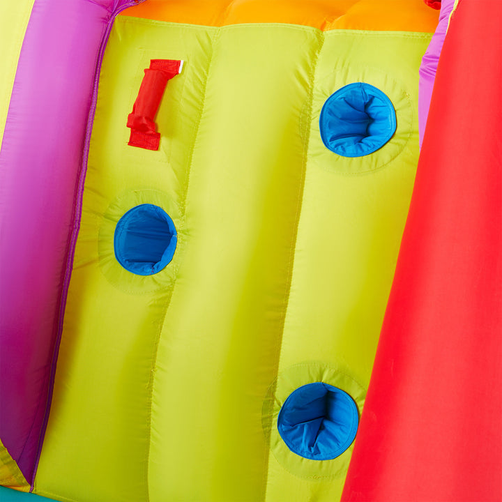 Banzai Outdoor Bounce House with Slide, Climbing Wall and 2 Sports Activities - VMInnovations