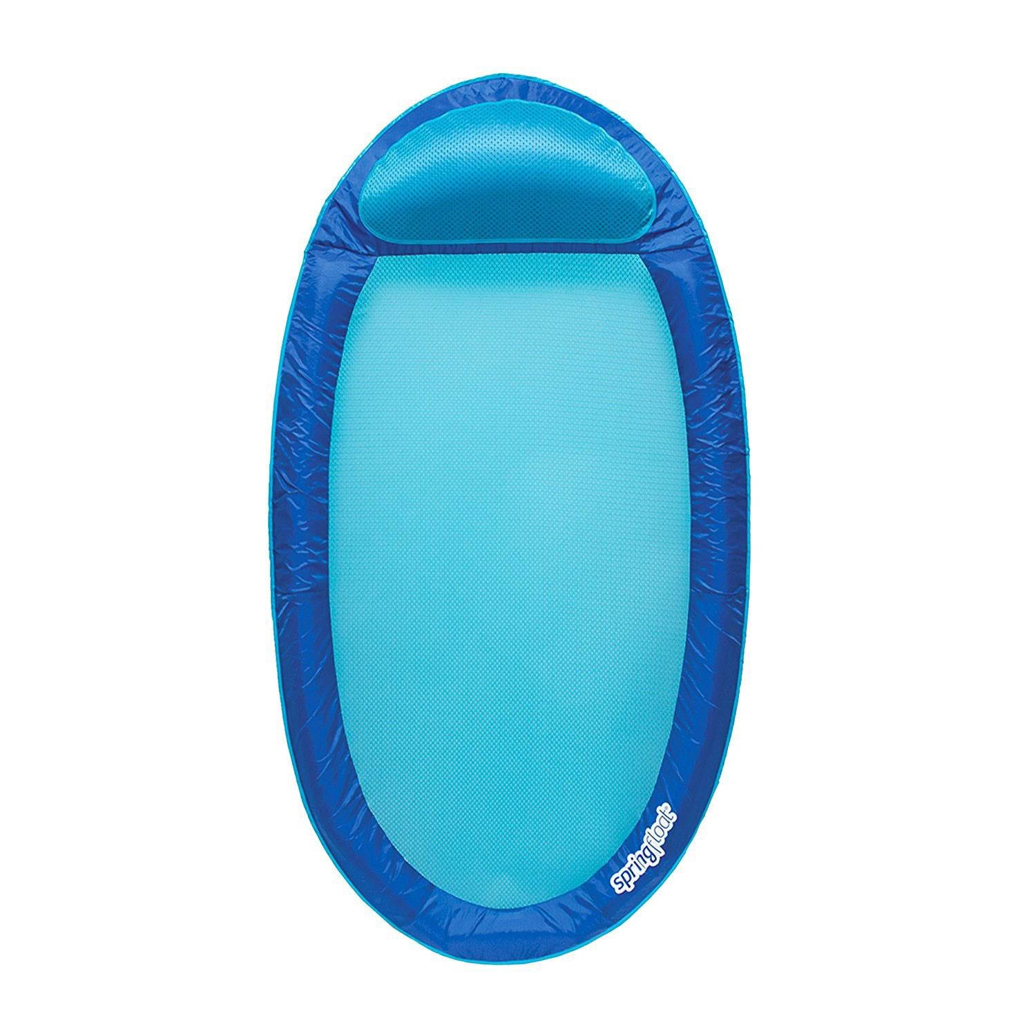SwimWays Water Hammock Styled Spring Swimming Pool Float Recliner Blue(Open Box)