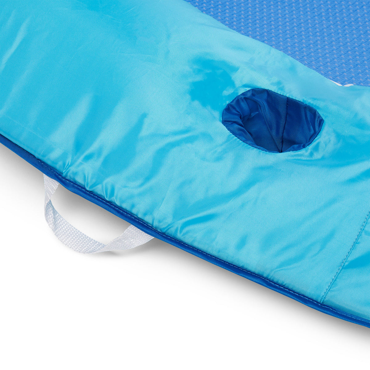 SwimWays Spring Float Inflatable Vinyl Recliner Pool Lounger, Blue (Open Box)