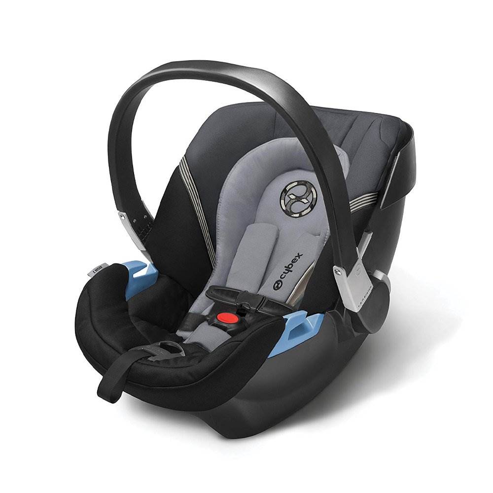 Cybex Eezy S Twist Baby Stroller, Manhattan Grey & Aton 2 Rear-Facing Car Seat