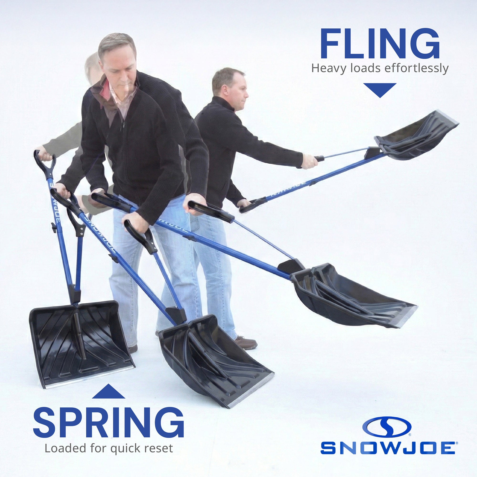 Snow Joe Snow Shovel with Spring Assisted Handle (Open Box)
