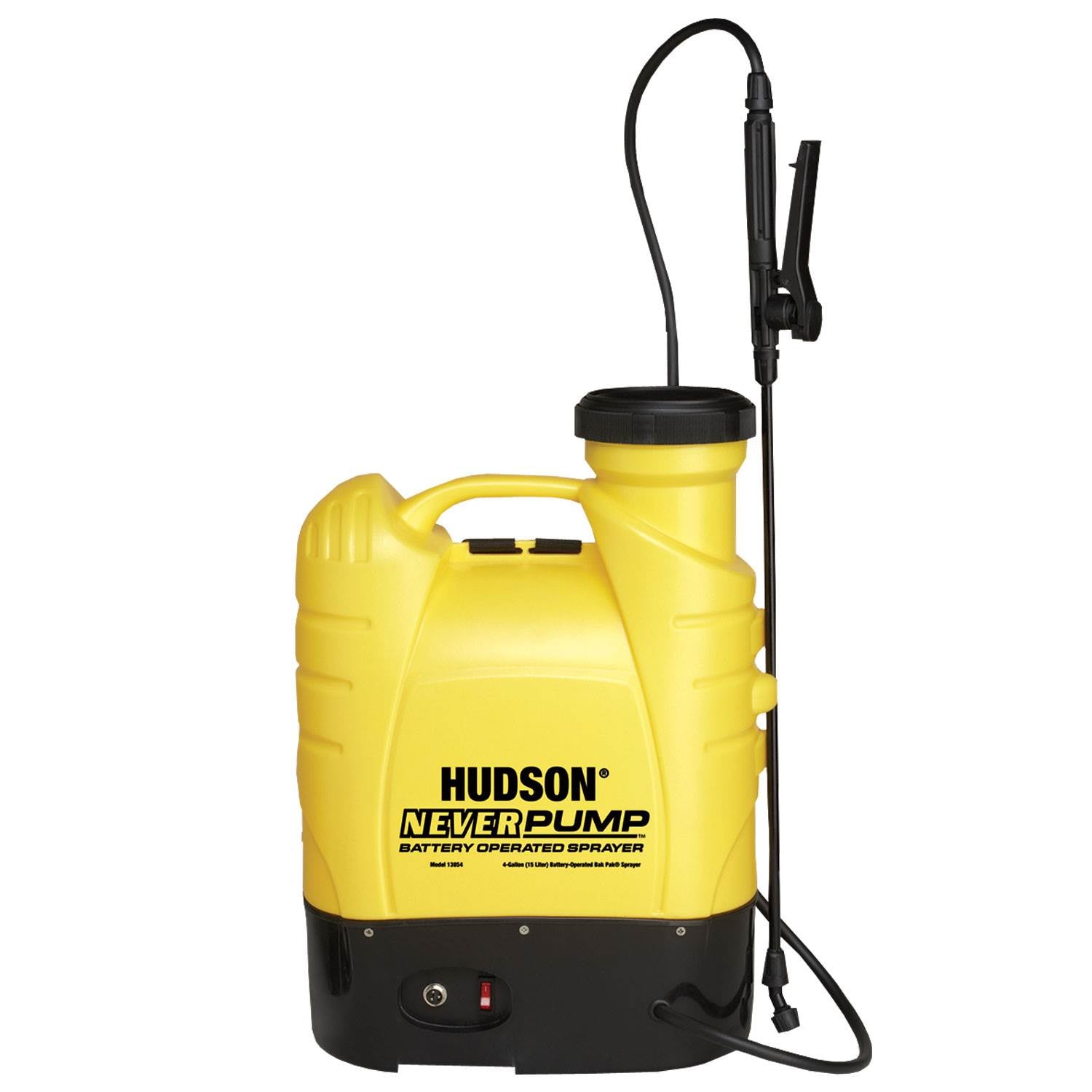 HD Hudson NeverPump Bak Pak Battery Powered Sprayer for Weeds, Pests, & Cleaning
