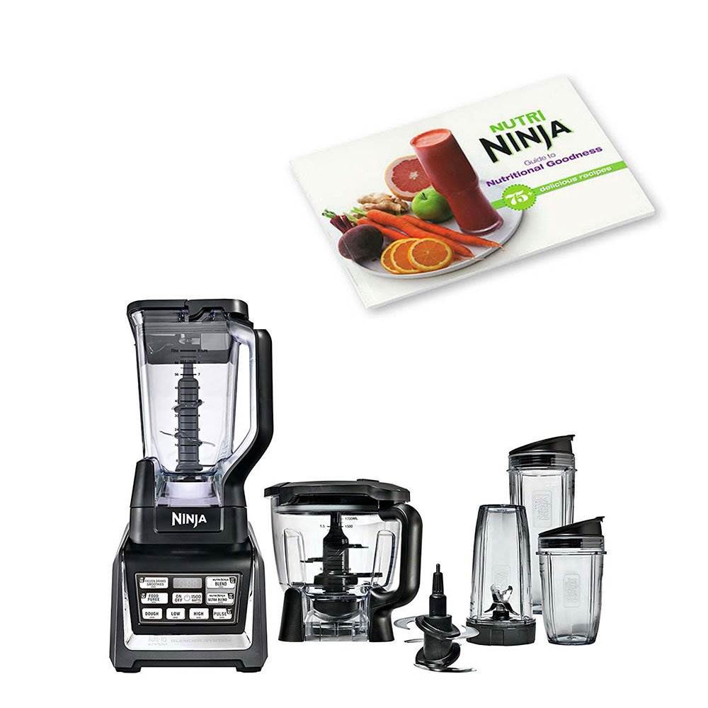 Ninja Nutri Duo Auto-iQ Blender Set w/ Recipes Cookbook (Refurbished)