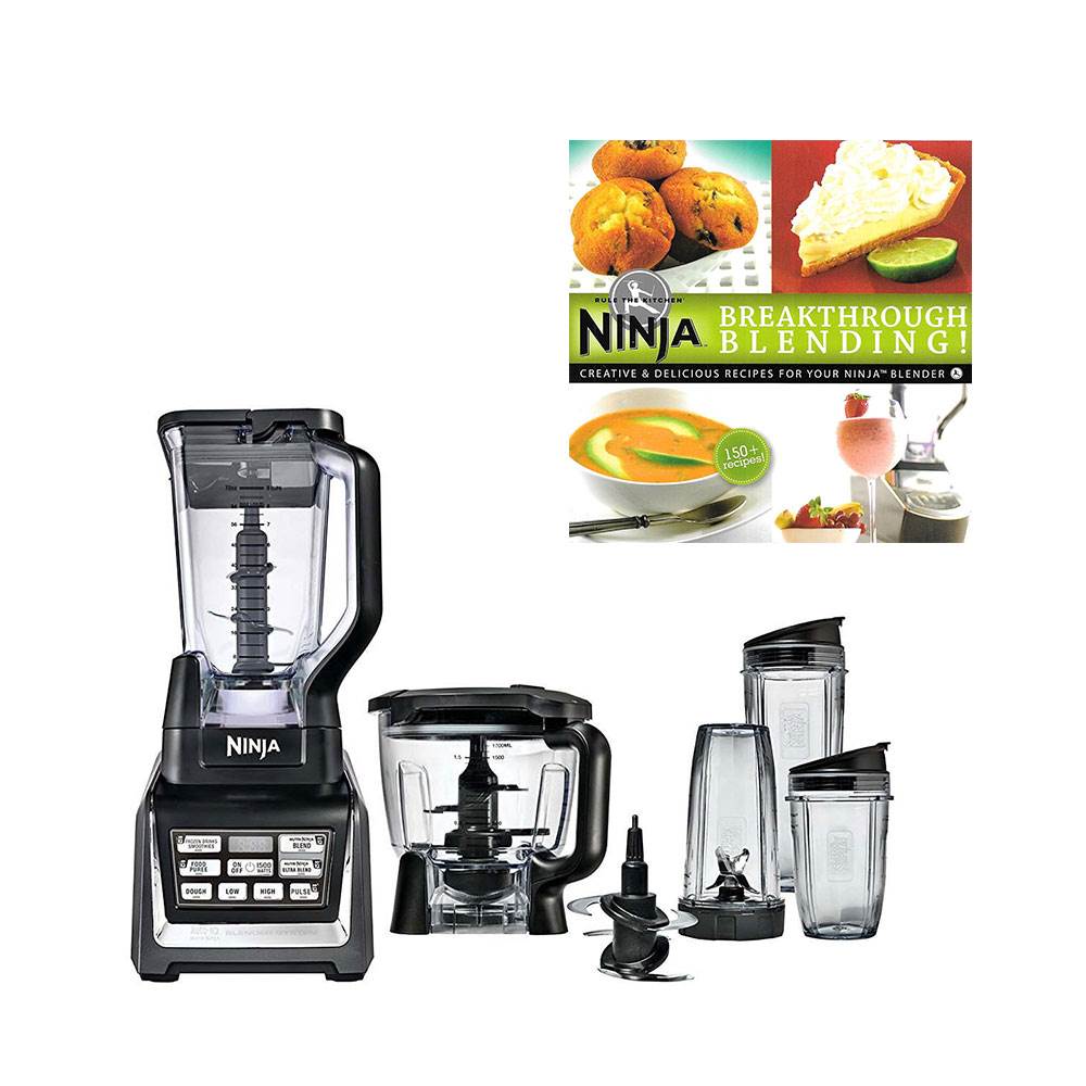 Ninja Auto iQ Duo Blender Set with Recipe Cook Book (Refurbished)