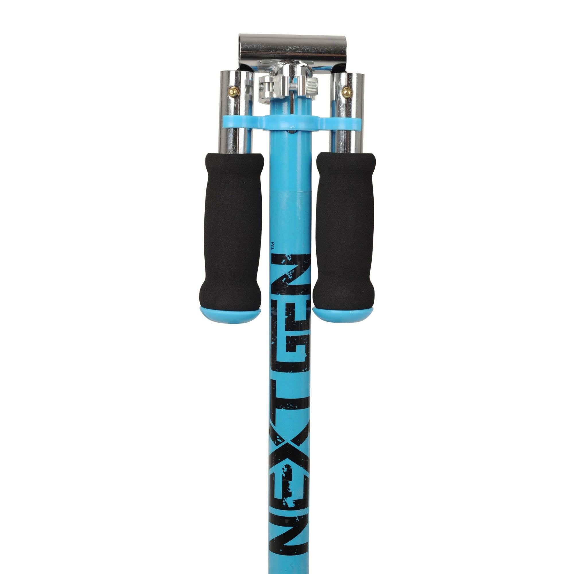 NextGen Scooters Denver Scooter, Blue and Black & Razor V17 Helmet, Glossy Black