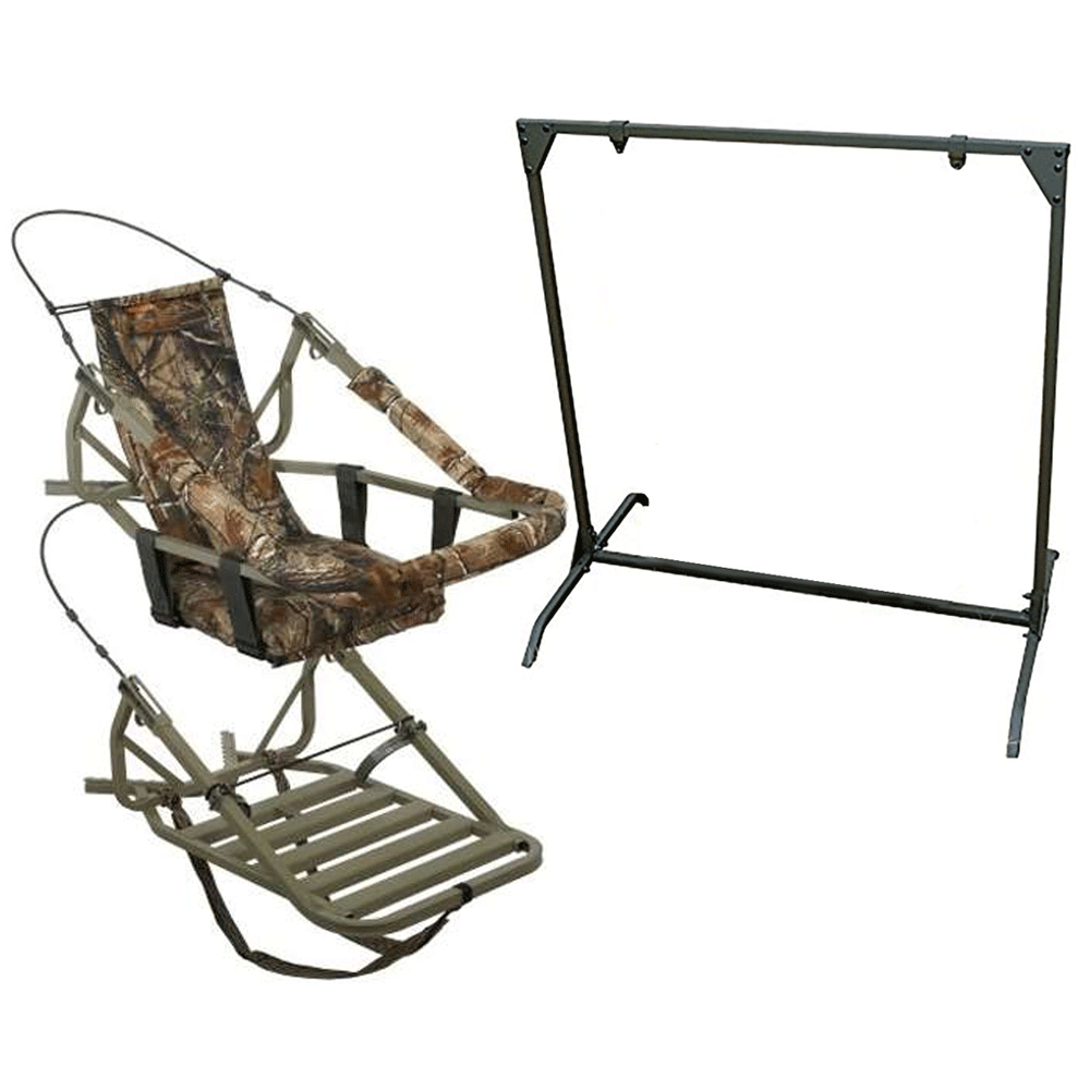 Summit Viper Classic Steel Treestand & HME Products Archery 30 Inch Target Stand