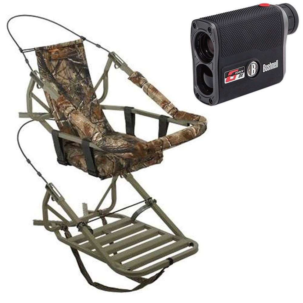 Summit Viper Classic Treestand & Bushnell G Force DX 6X21 Rangefinder, Black
