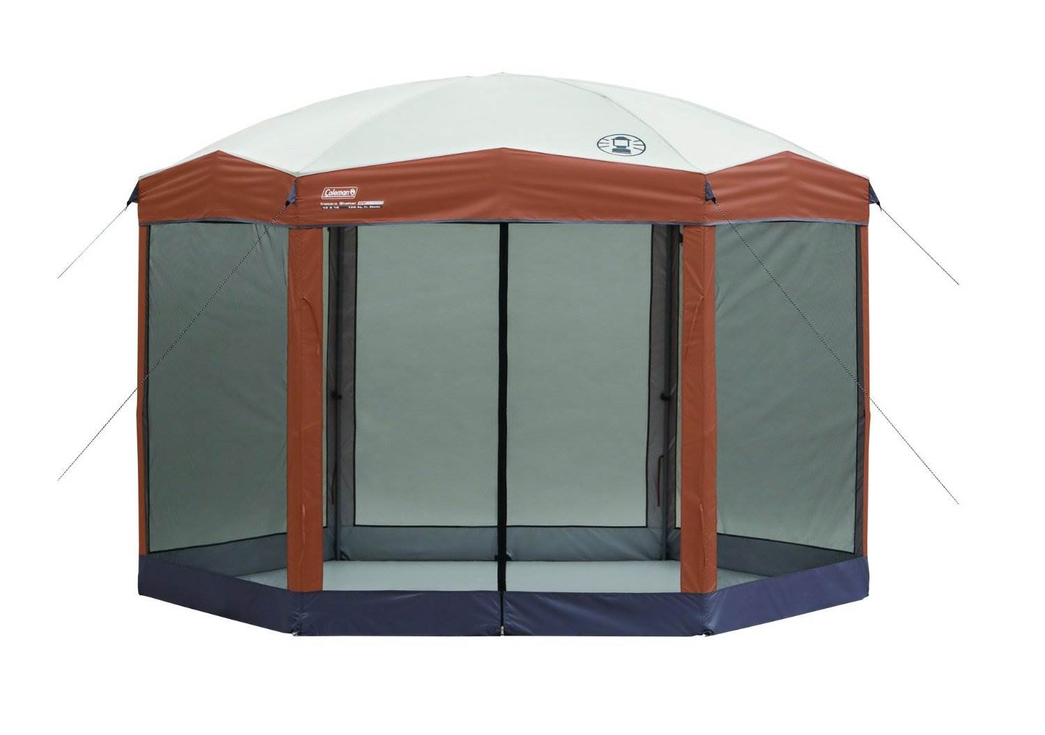 Coleman Back Home 12x10 Foot Instant Screen House Hexagon Canopy & Utility Cart