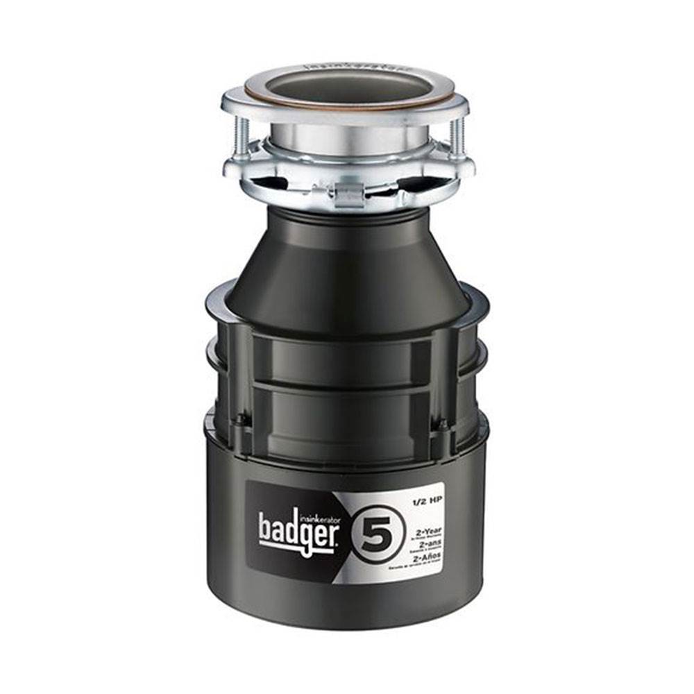 InSinkErator Badger 5 Food Waste Sink Continuous Feed Garbage Disposal, 1/2 HP