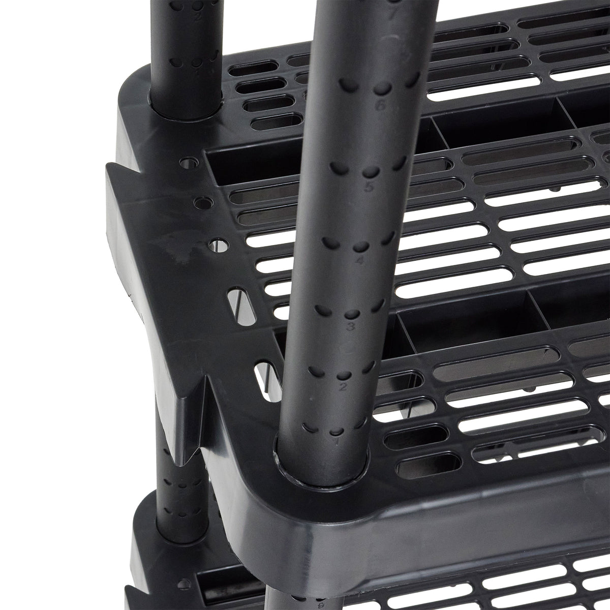 Gracious Living 5-Shelf Medium Duty Adjustable Ventilated Shelving Unit, Black (Refurbished)